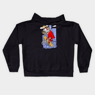 Skull Skateboard Kids Hoodie